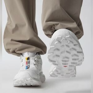 Salomon XT-6 Sportstyle Shoes, White/Lunar Rock, US 7 Women's